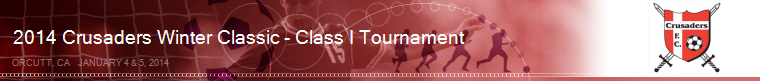 2014 Crusaders FC Winter Classic - Class I Tournament banner